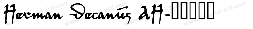 Herman Decanus AH字体转换